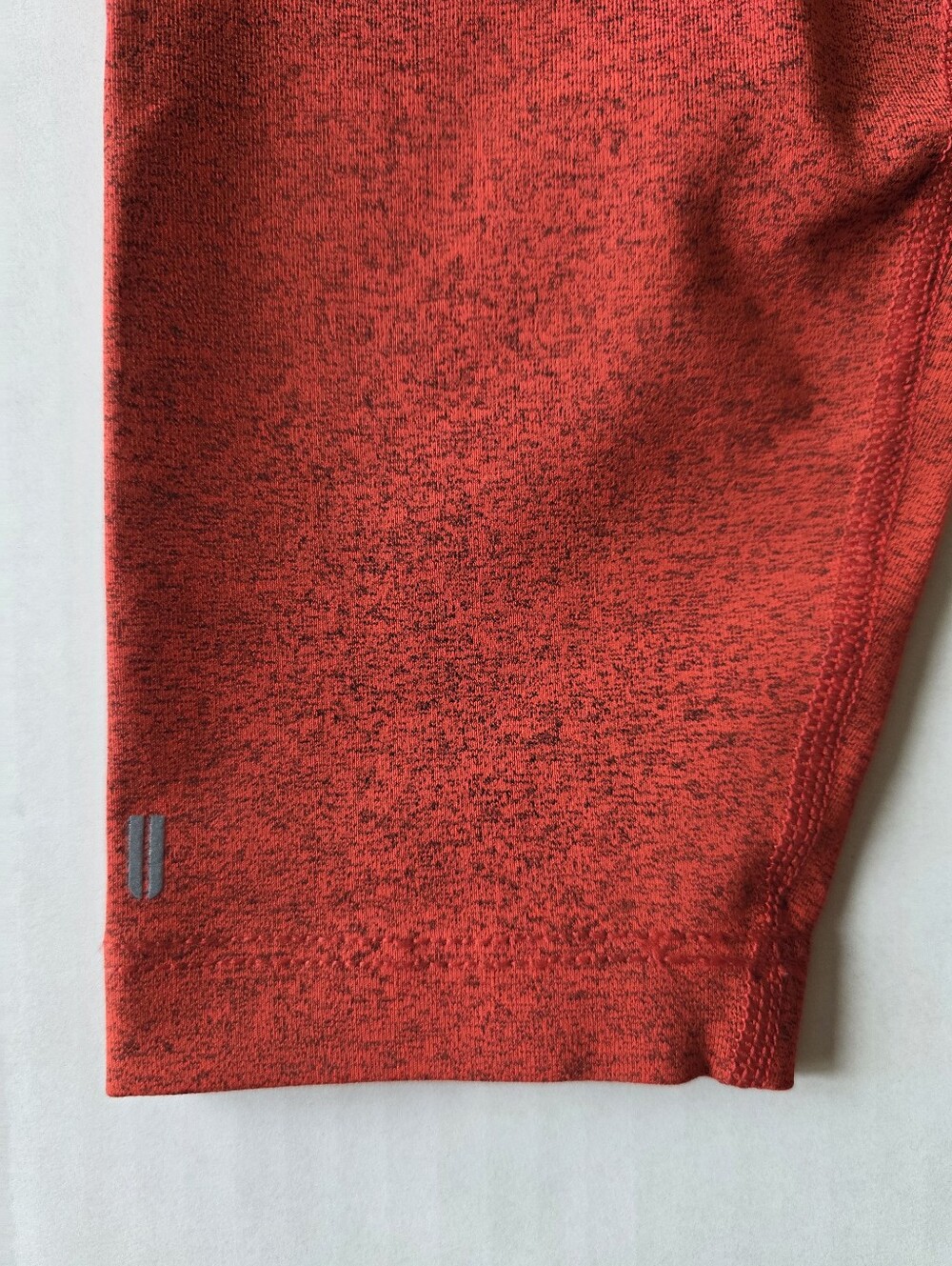 NOBULL HighRise Ankle Leggings M Red Black Marled Athletic Gym Training Crossfit - Picture 4 of 8